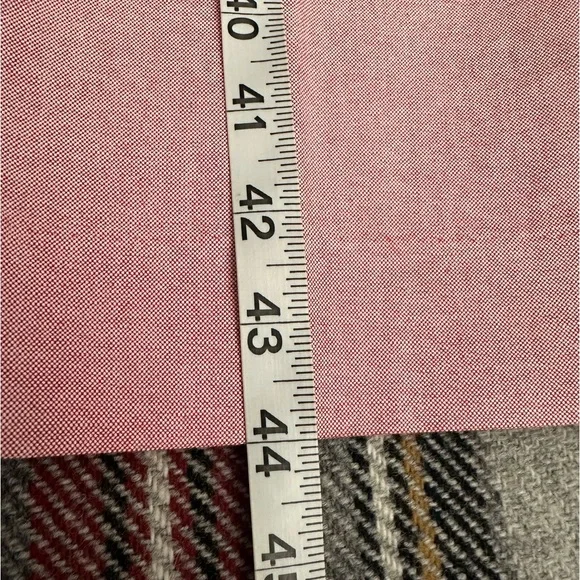 J CREW ⛵️ Men’s Rose Pink Slim Fit Flat Front Oxford Cloth Trousers - Size 32/34 - Picture 10 of 12